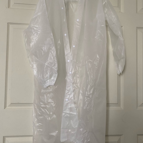 Elegant Sheer White Hooded Coverup - Picture 4 of 6